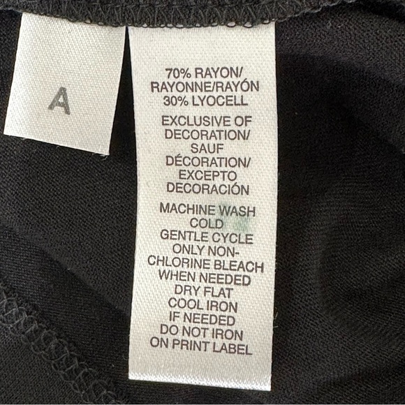 Loft Button Back Dressy Tank Top Black Gold Metallic Trim Lightweight - Picture 5 of 5